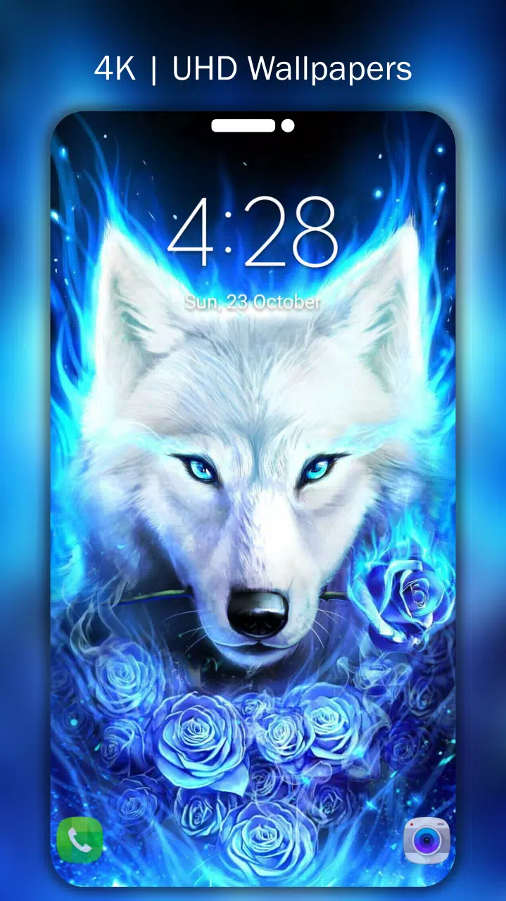 Galaxy wolf wallpapers k uhd apk for android download