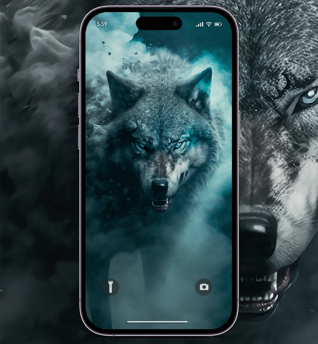 K ai wolf wallpaper iphone