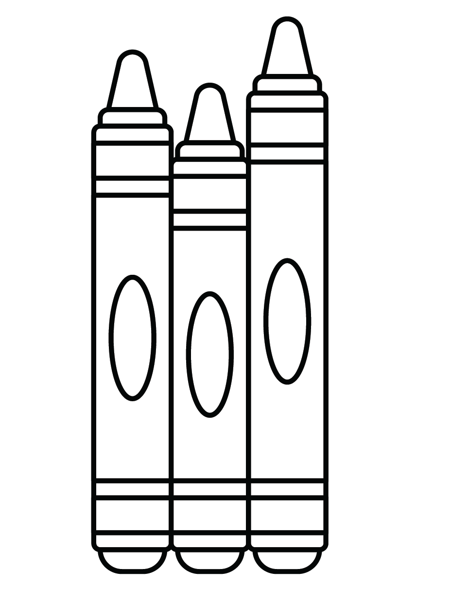 Crayon coloring pages printable for free download