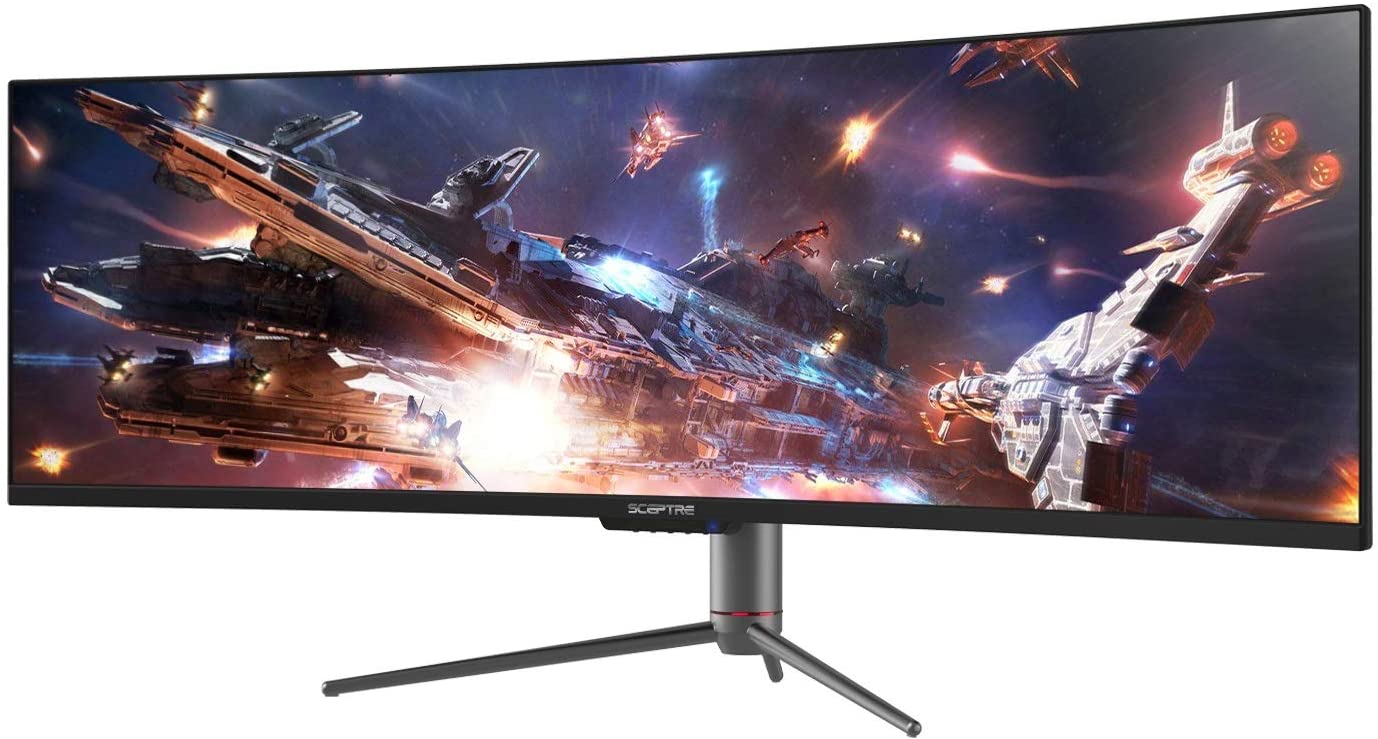 Sceptre curved inch x dual qhd gaming monitor up to hz displayport hdmi build