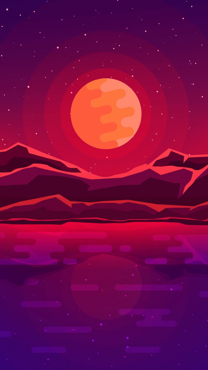 Moon rays red space sky abstract mountains x wallpaper mkbhd wallpapers abstract wallpaper abstract