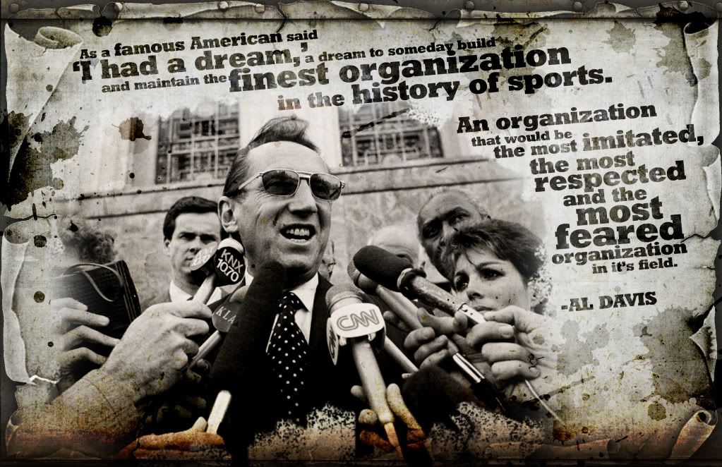 Al davis quote his pledge to build the raiders into the finest organization in professional sports oakland raiders images al davis oakland raiders wallpapers