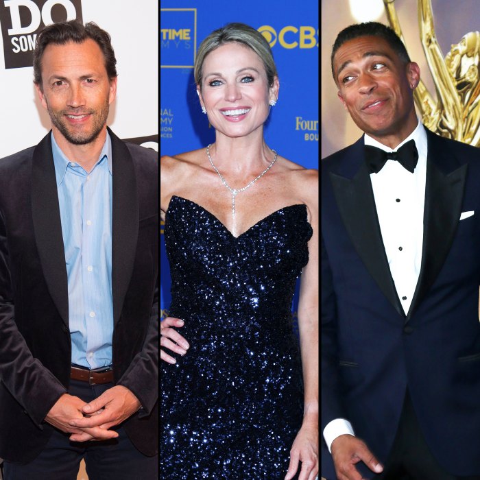 Andrew shue removes photos of amy robach amid tj holmes scandal