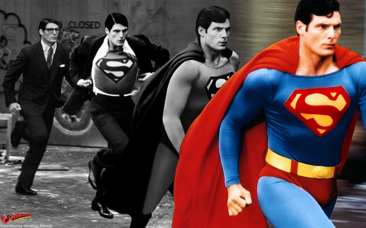 Found this awesome wallpaper of christoper reeve as superman rsuperman
