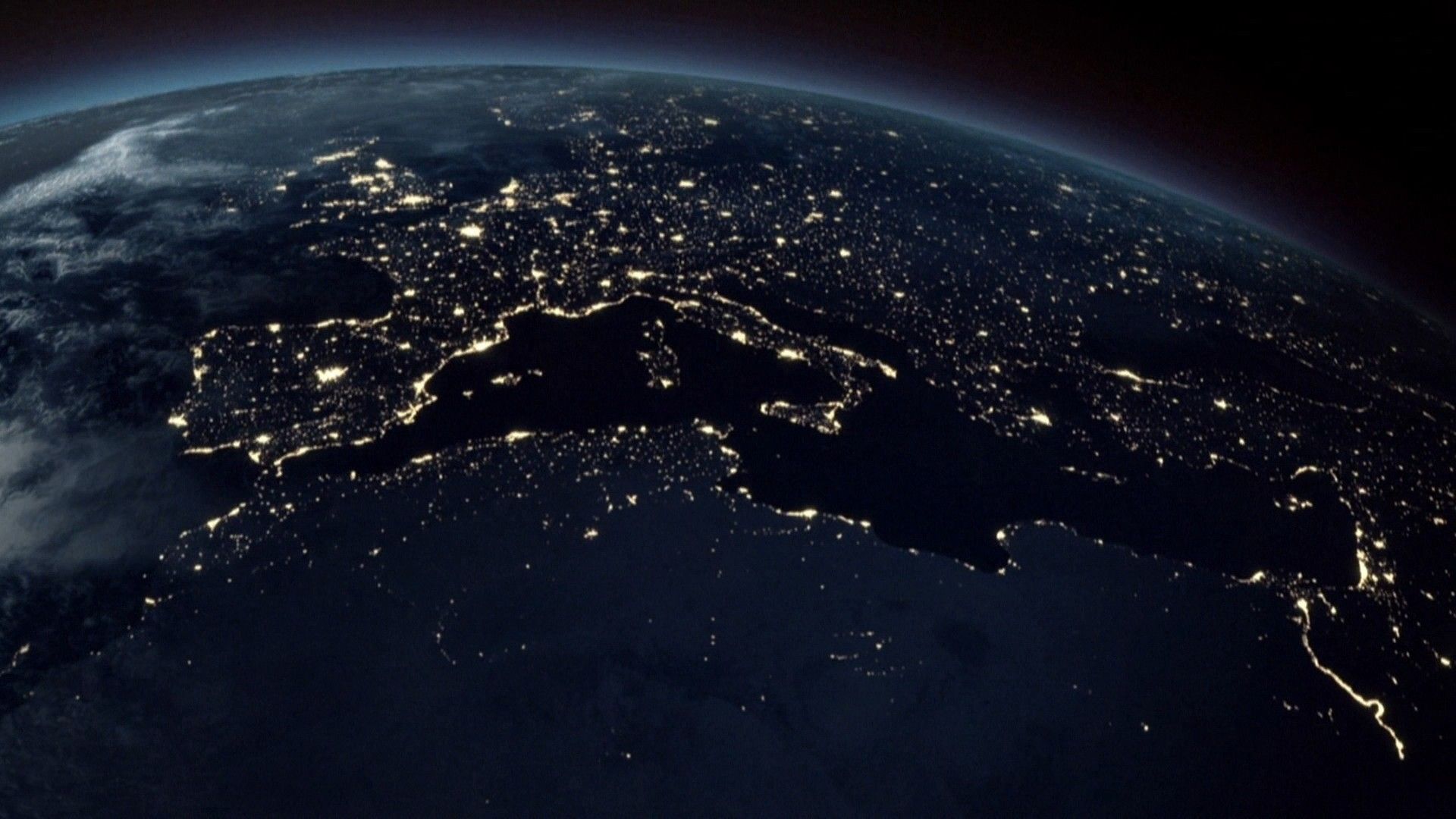 Earth at night from space wallpapers