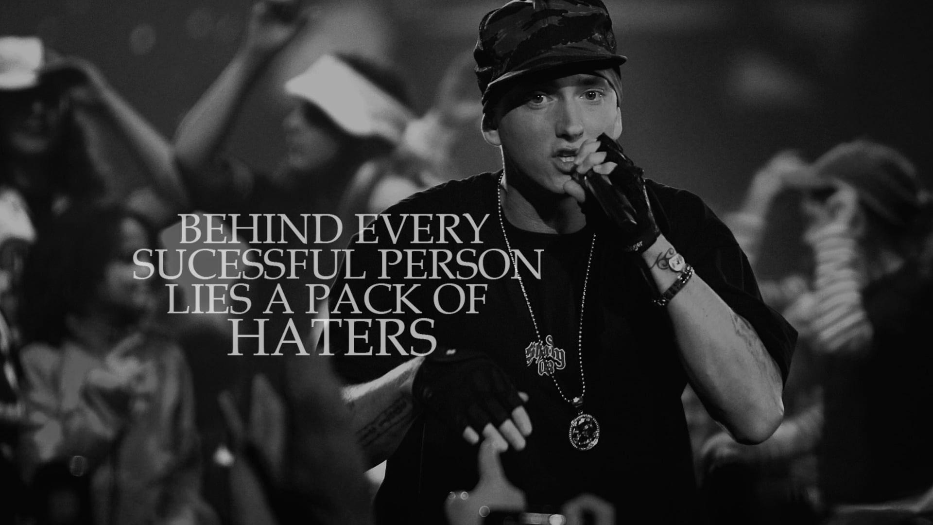 Eminem wallpaper quote monochrome munication social issues sign â wallpaper for you