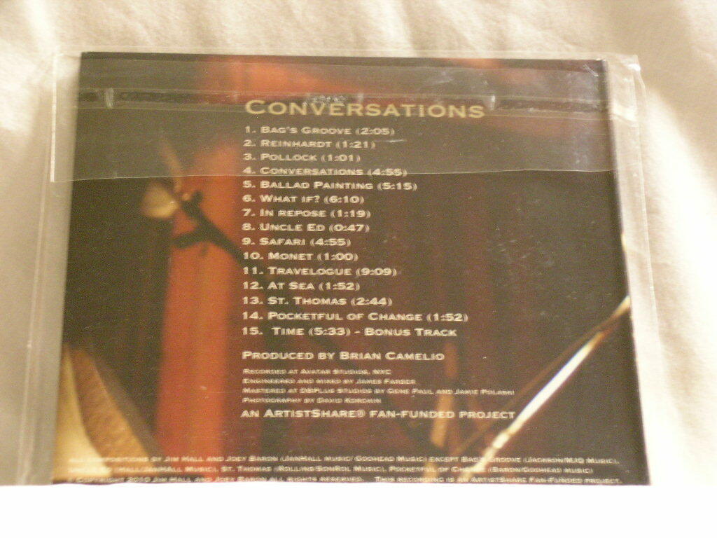 Jim hall amp joey baron conversations artist share cd