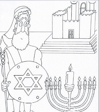 Judah the maccabee cute and original coloring page for hanukkah coloring pages hanukkah jewish holidays