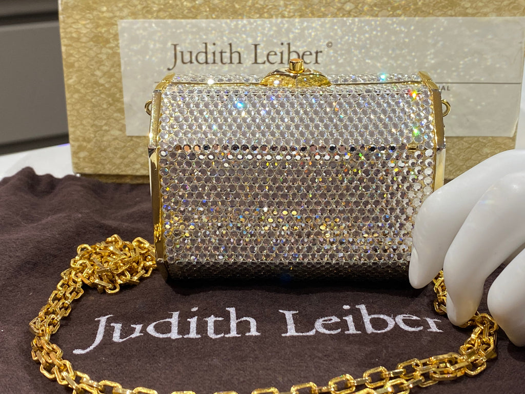 Vintage judith leiber crystal petite treasure chest shape purse shoul â the hangout