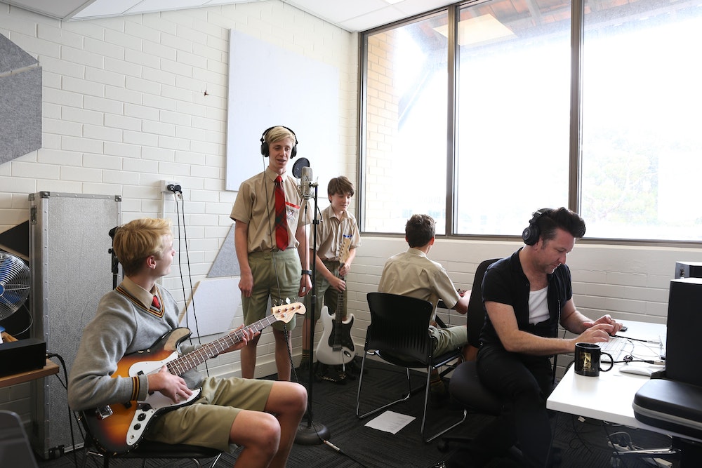 In the studio with eskimo joes kav temperley college perth