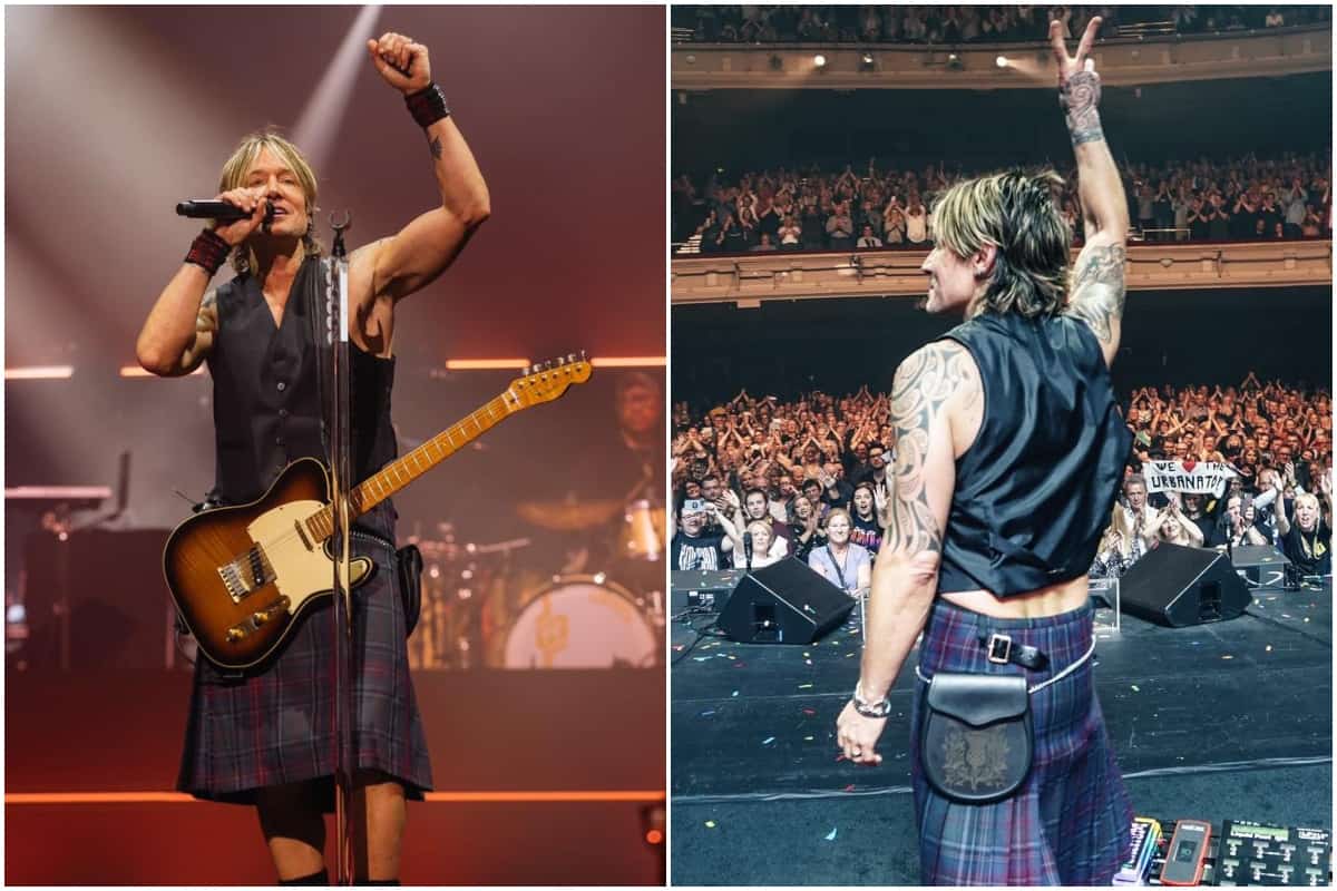 Keith urban wore a kilt on stage and says it was liberating