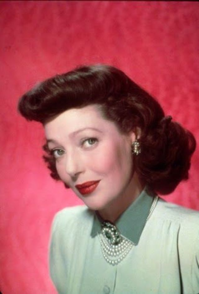 Glamorous color photos of loretta young from between the s and s vintage everyday loretta young glamour loretta