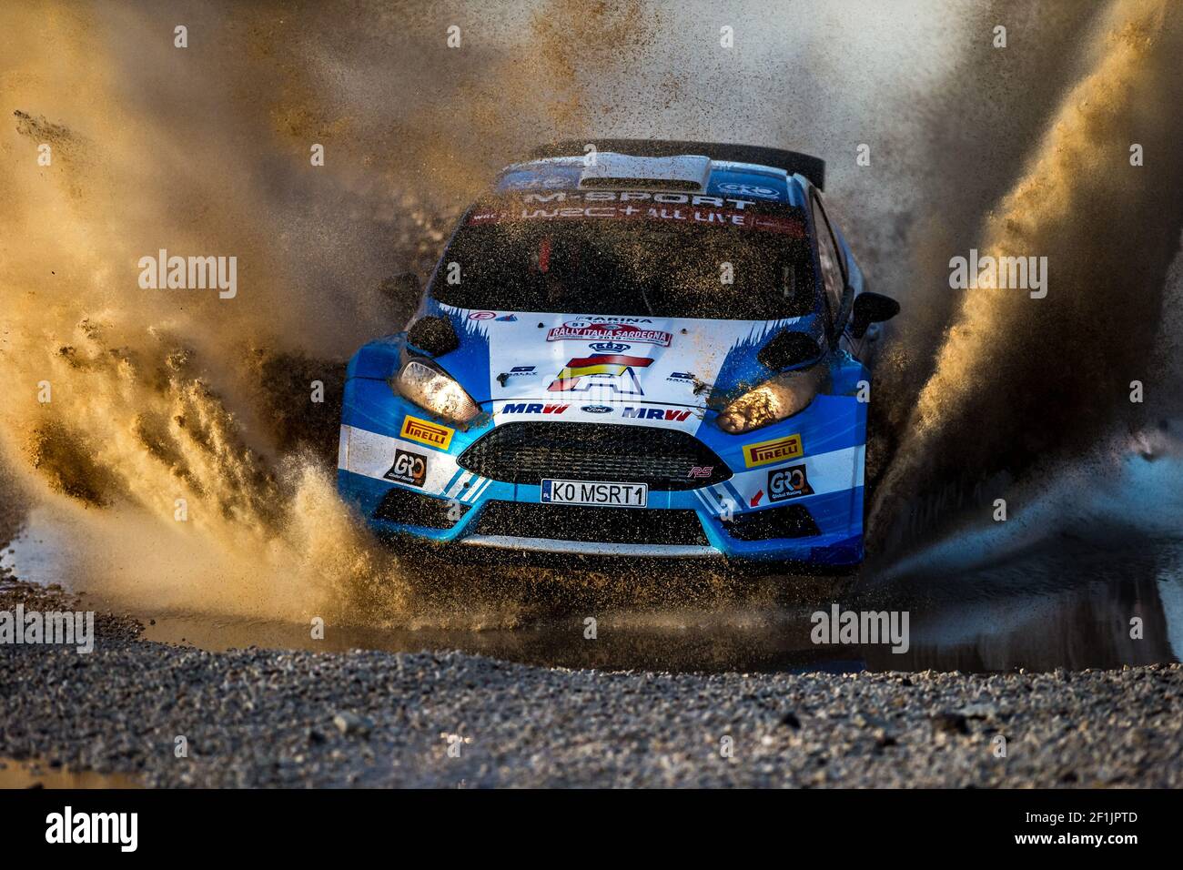 Solans nil and marti marc ford fiesta r wrc action during the wrc world rally car championship rally of italia sardegna from june to in alghero and