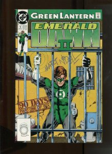 Green lantern emerald dawn signed by martin nodell with coa ic books