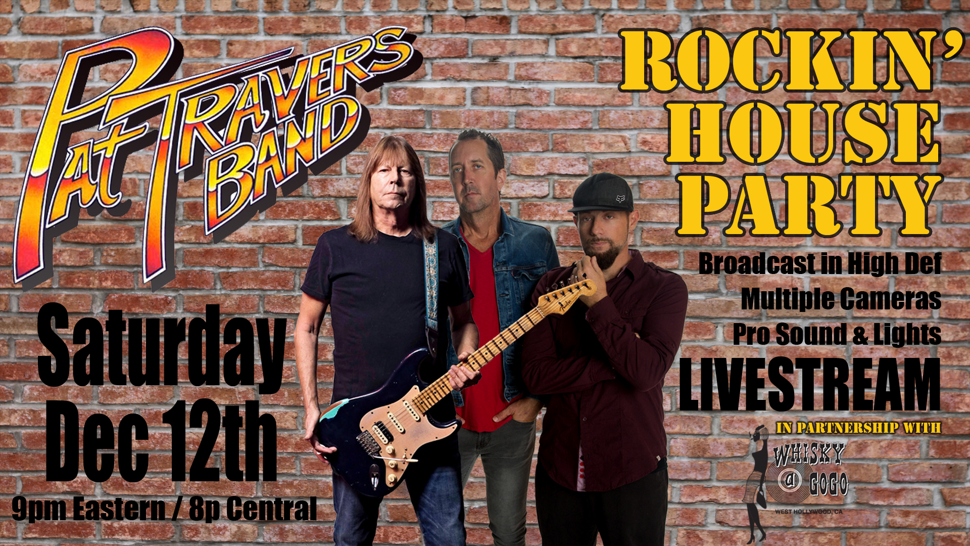 Pat travers rockin house party live stream