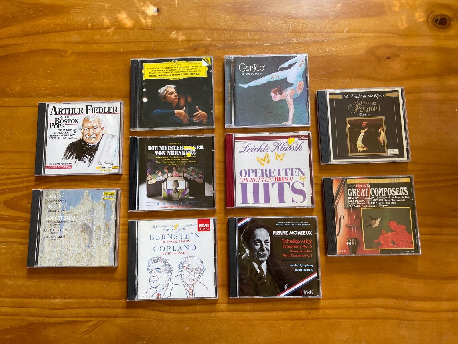 Classical music cd lot of piano symphony arthur fielder pierre monteux tested