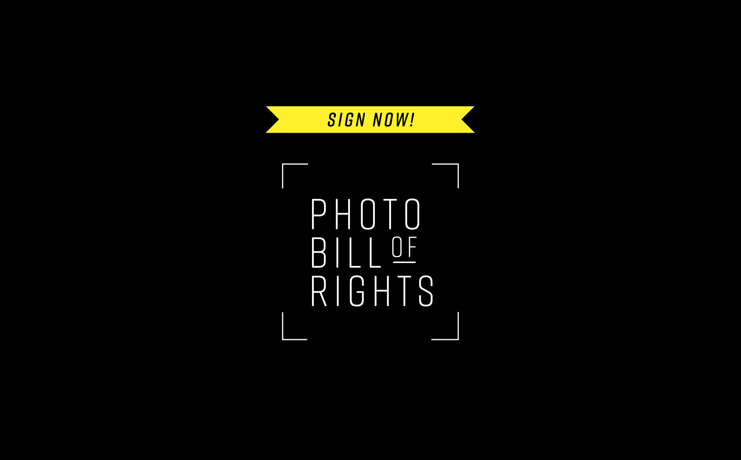 Signatories â photo bill of rights