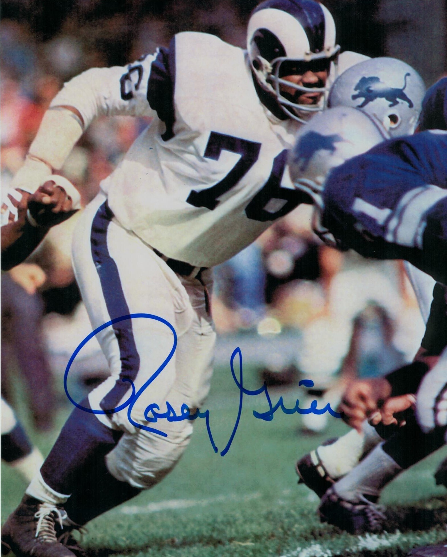 Signed rosey grier picture