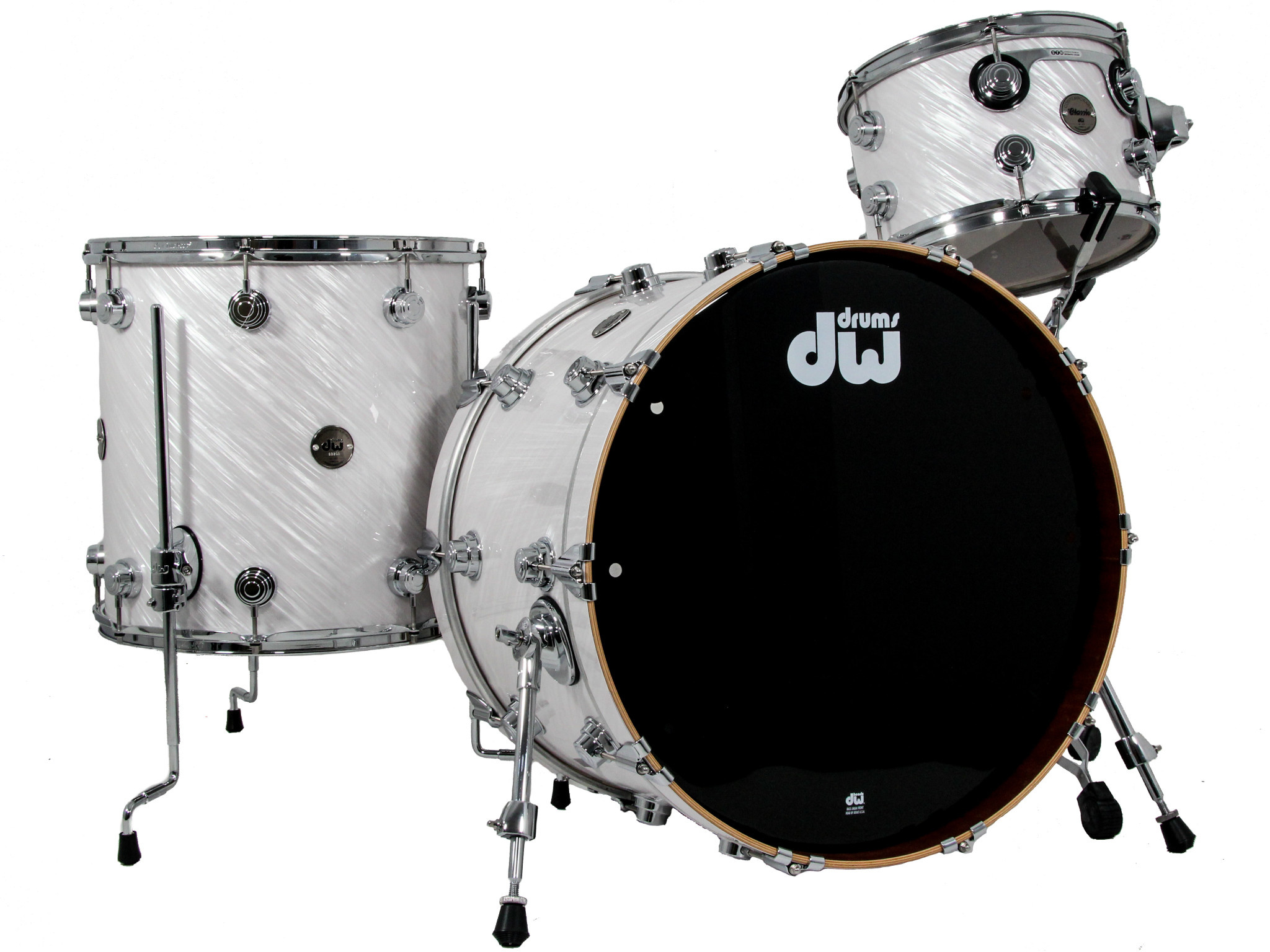 Dw collectors contemporary classic drum kit twisted white