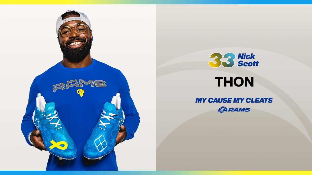 Rams safety nick scott linebacker troy reeder and running back sony michel share the meaning behind their my cause my cleats footwear