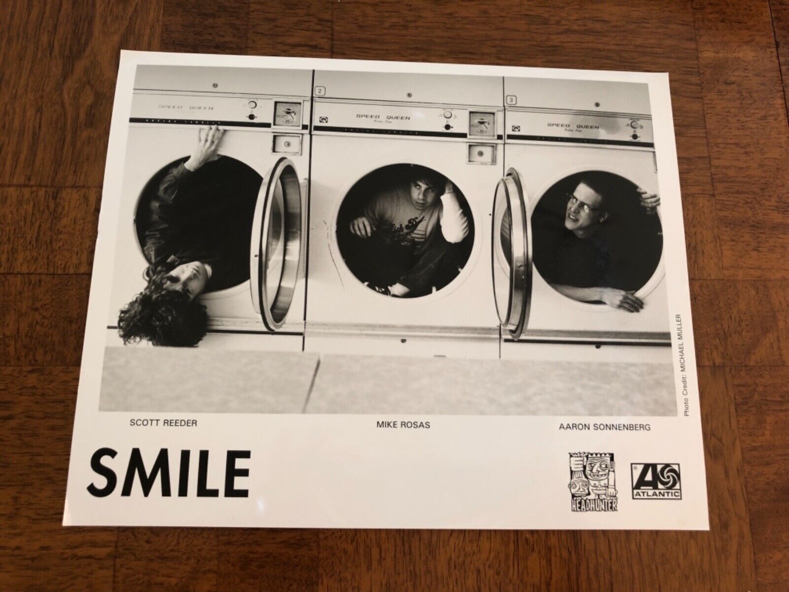 Smile x vintage press photo with aaron sonnenberg mike rosas amp scott reeder
