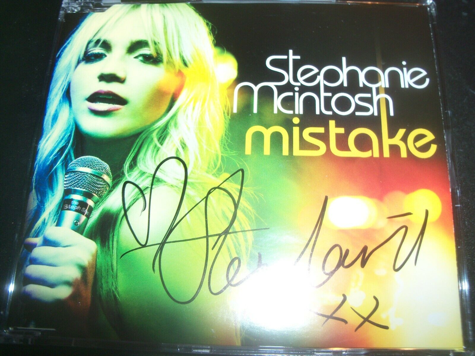 Stephanie mcintosh neighbours mistake signed tographed cd single