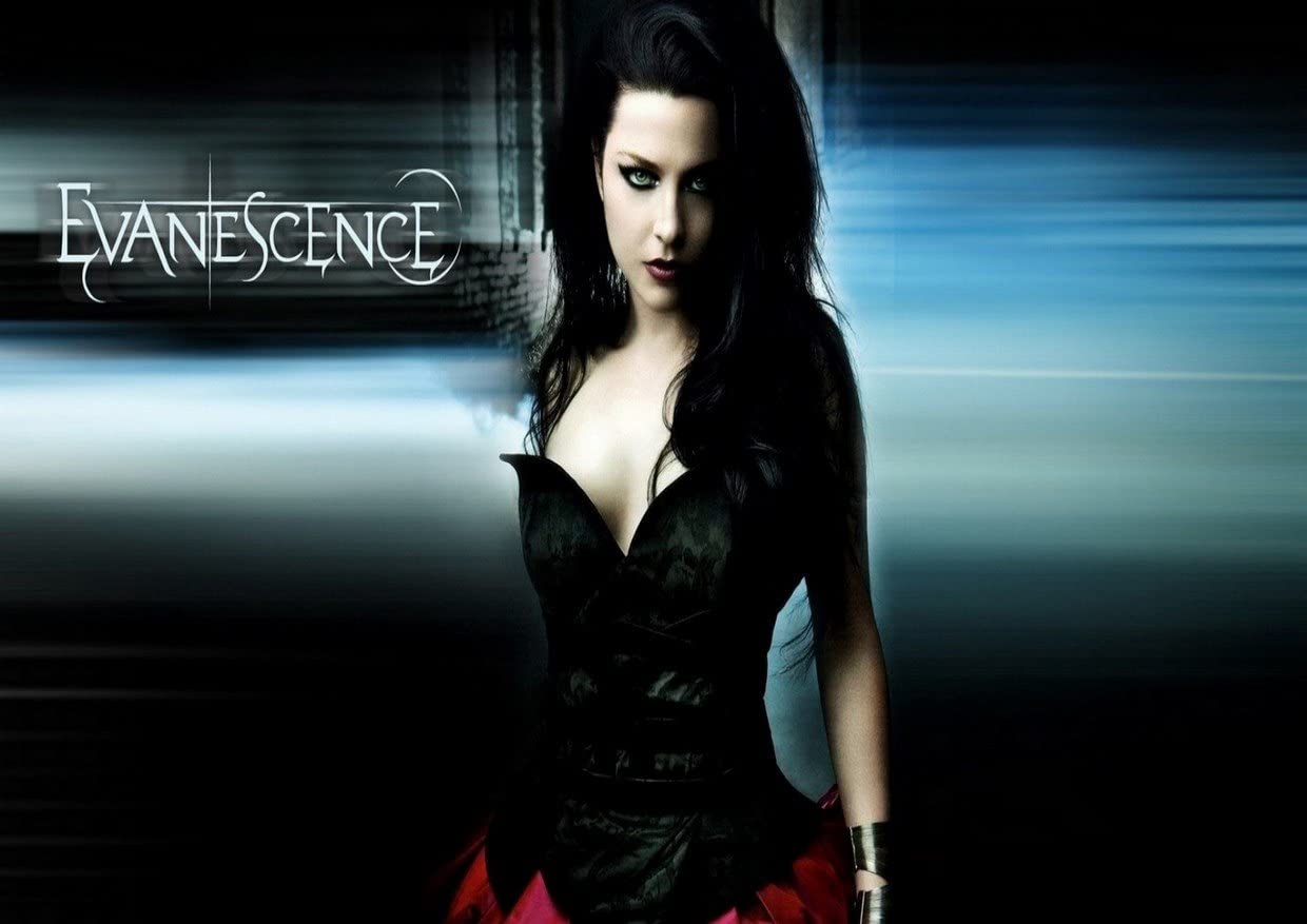 Evanescence amy lee jen majura tim mcrd will hunt troy mclawhorn great rock metal album ver design music band best photo picture unique print a poster home kitchen