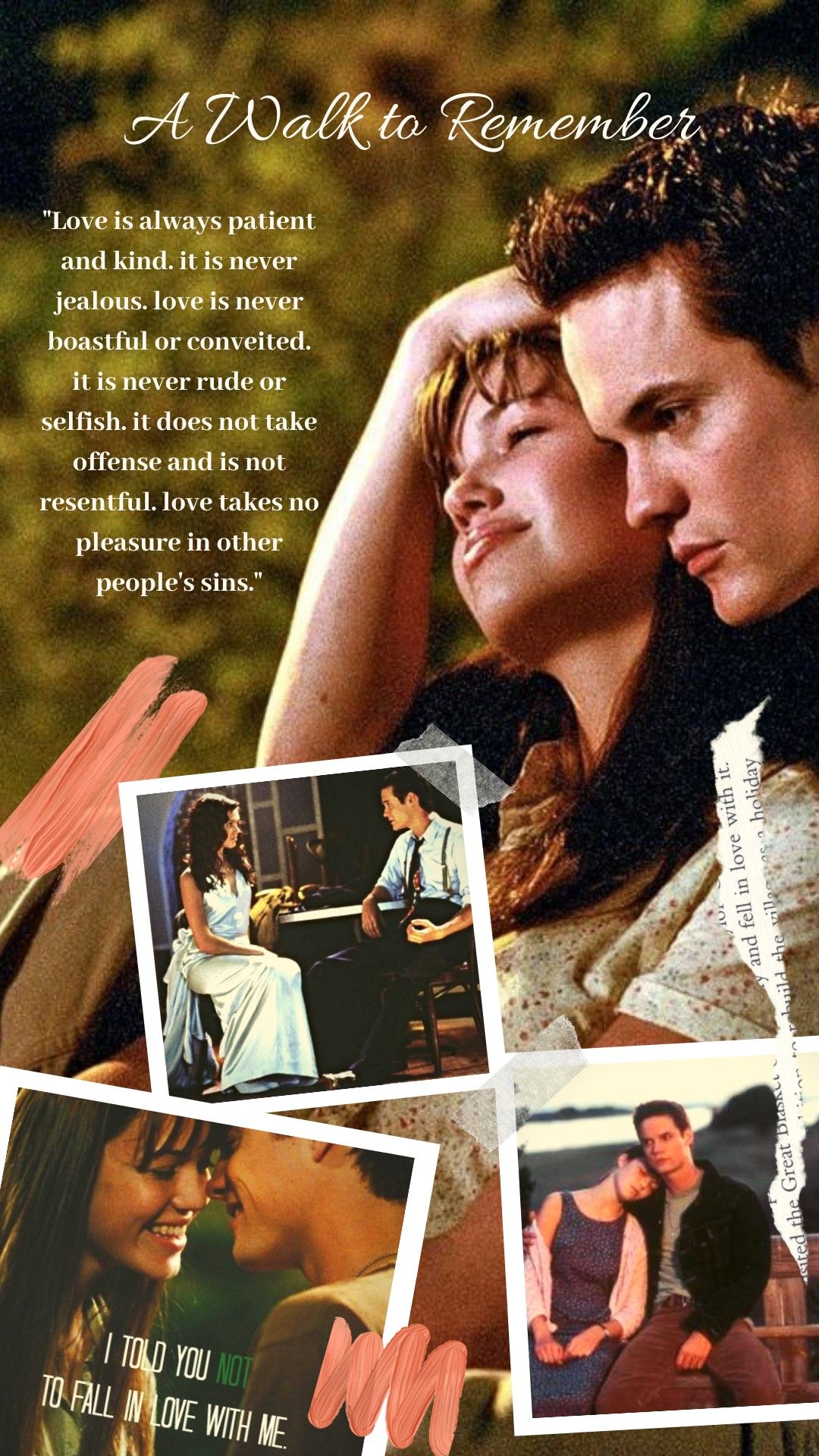 A walk to remember walk to remember nicholas sparks movies movies quotes scene