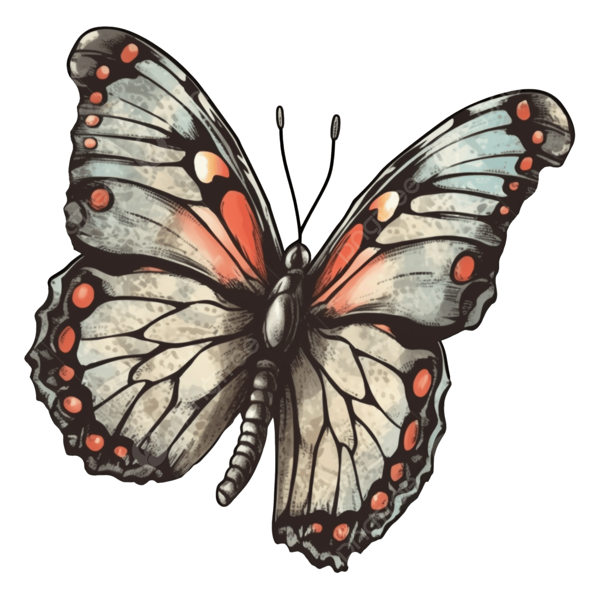Butterfly green pattern butterfly pattern cartoon butterfly png transparent image and clipart for free download