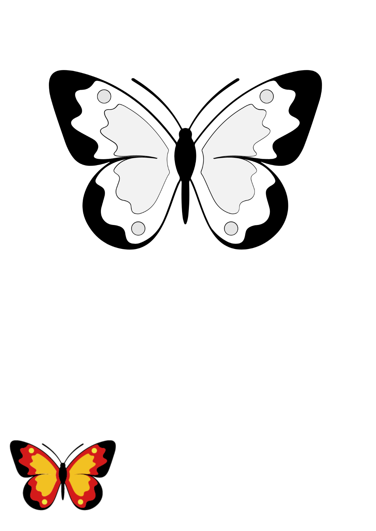 Free butterfly coloring pages