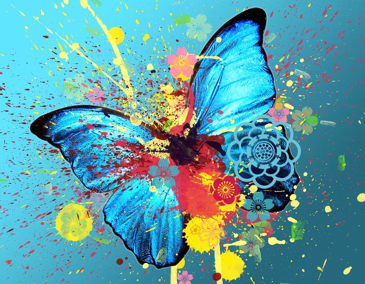 Abstract butterfly wallpaper hd download