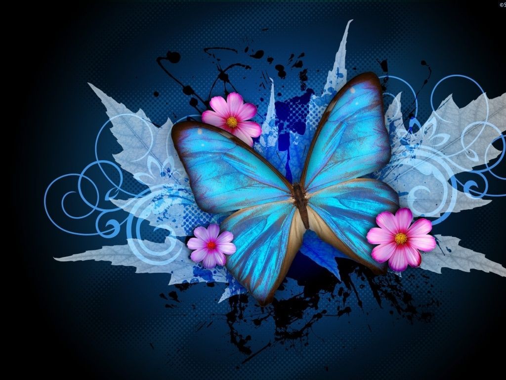 Abstract butterflies desktop wallpapers
