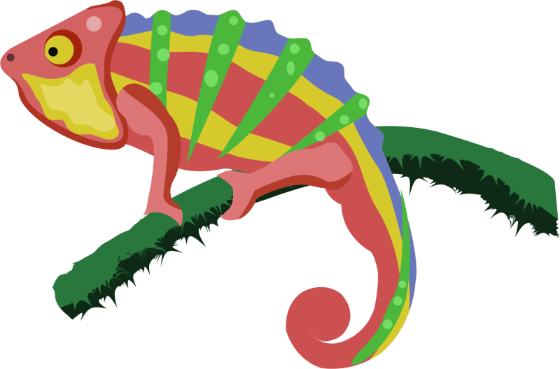 Reptile chameleon clipart free download