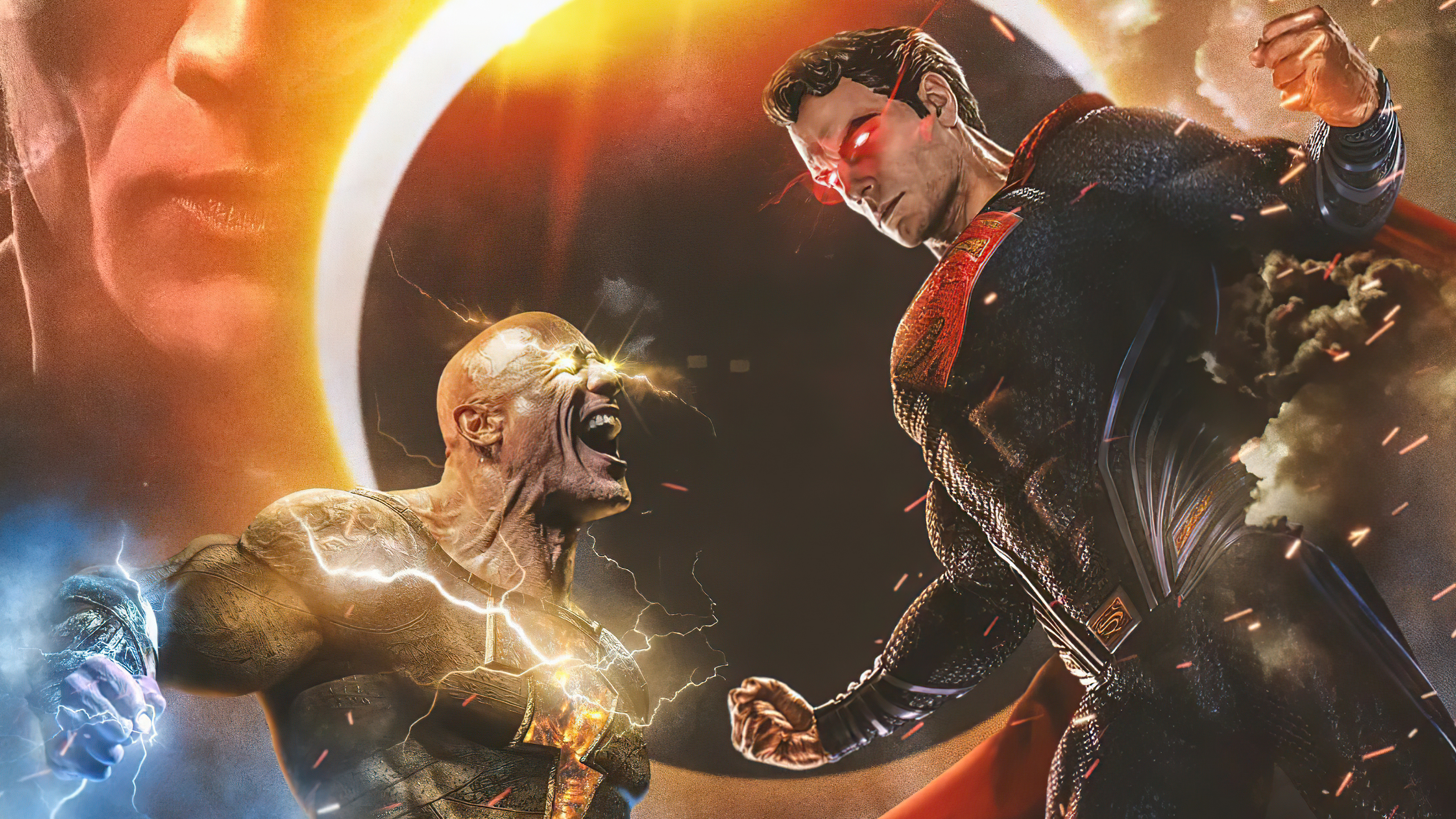 Black adam x superman k hd superheroes k wallpapers images backgrounds photos and pictures