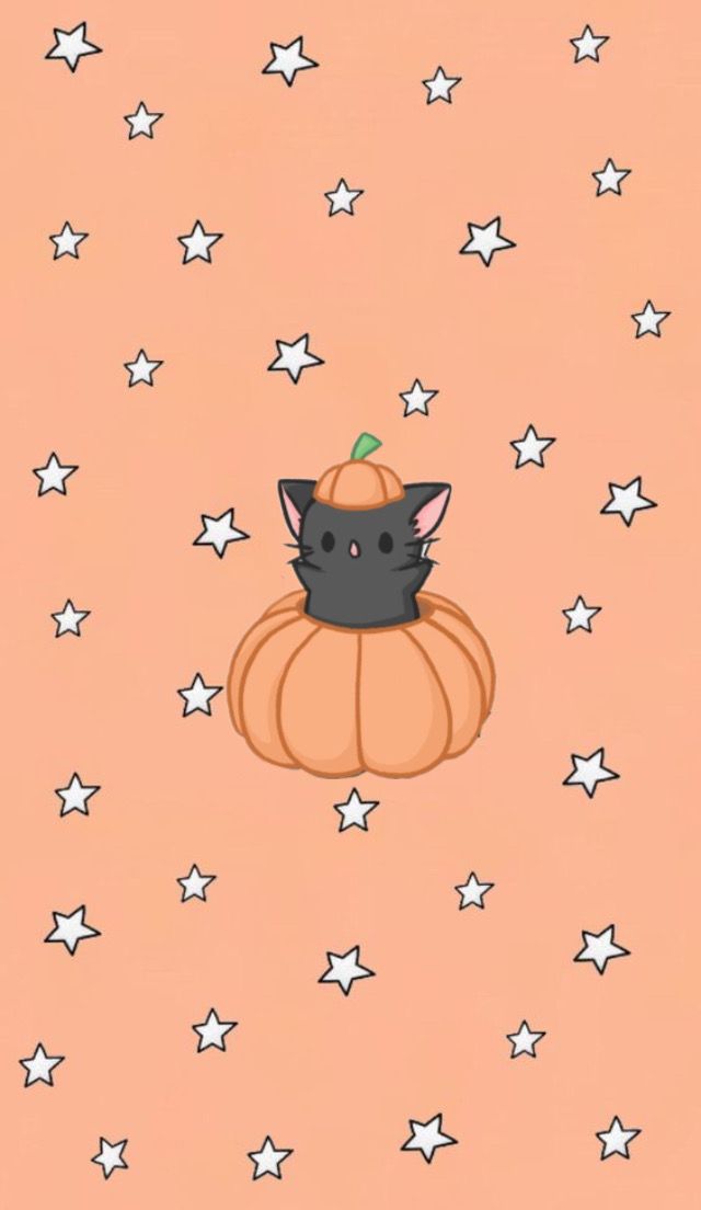 Cute cat halloween background fondos de halloween pantallas de halloween fondo de pantalla halloween