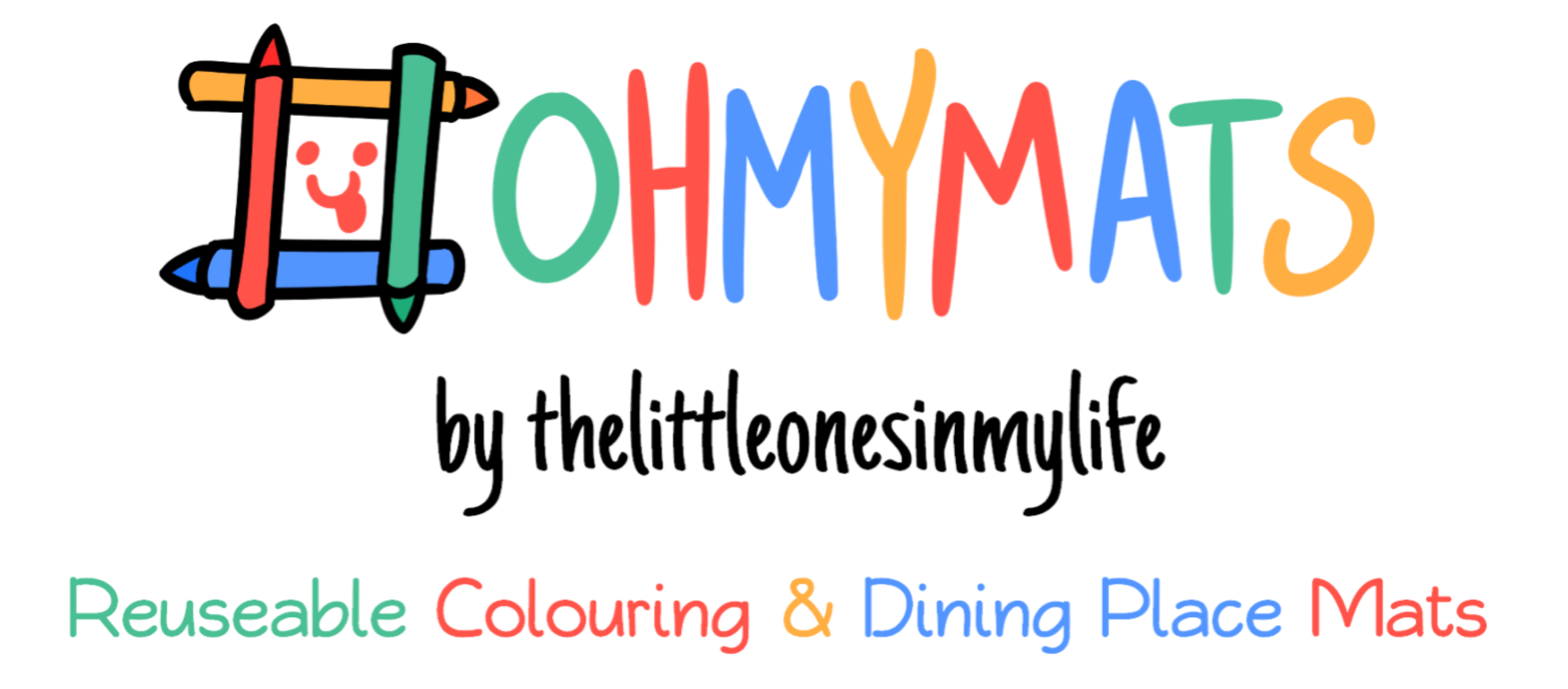 Reuseable colouring dining place mats