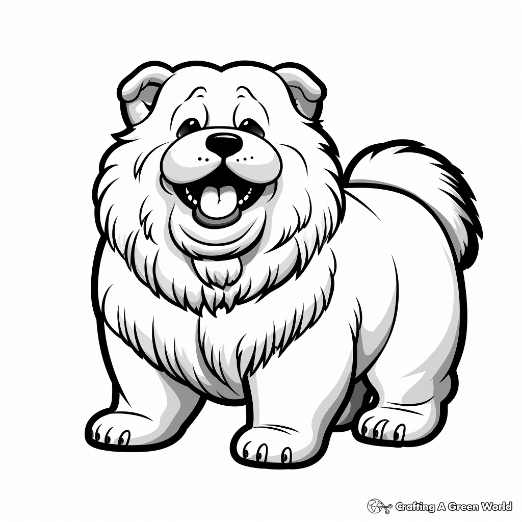 Chow chow coloring pages