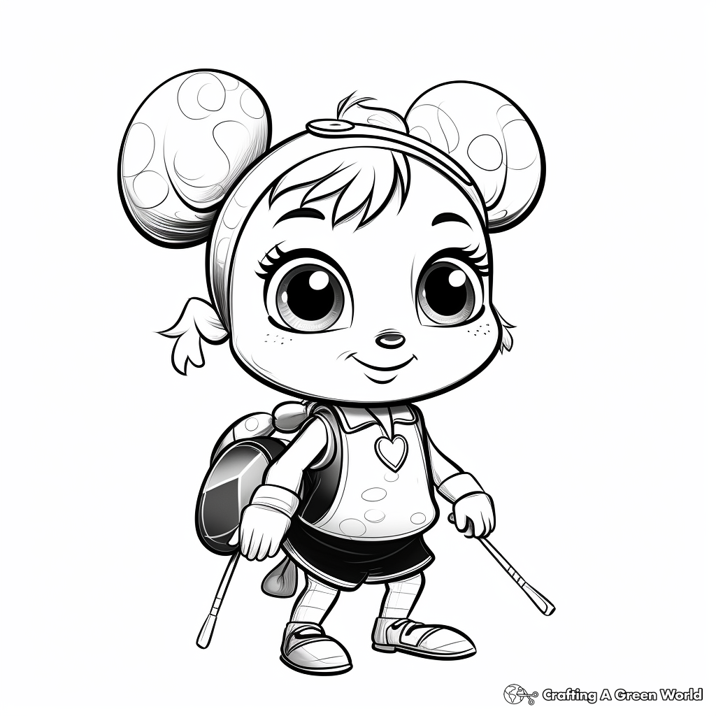 L is for ladybug coloring pages