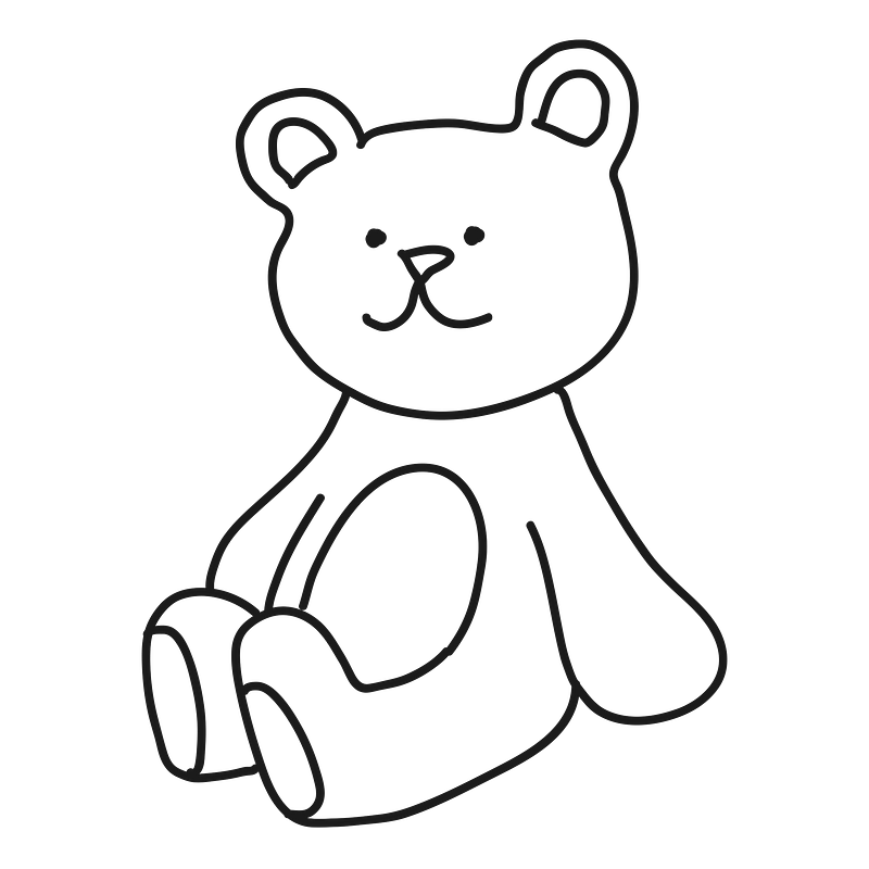 Bear coloring page images free photos png stickers wallpapers backgrounds