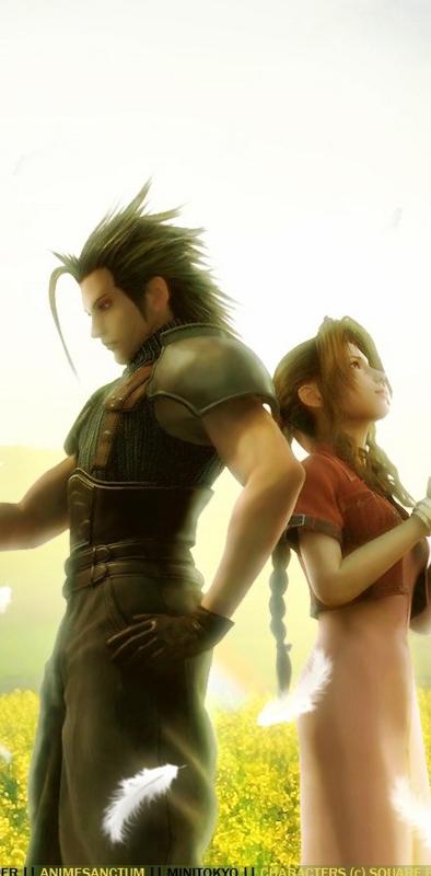 Zack and aerith wallpaper by tobihi