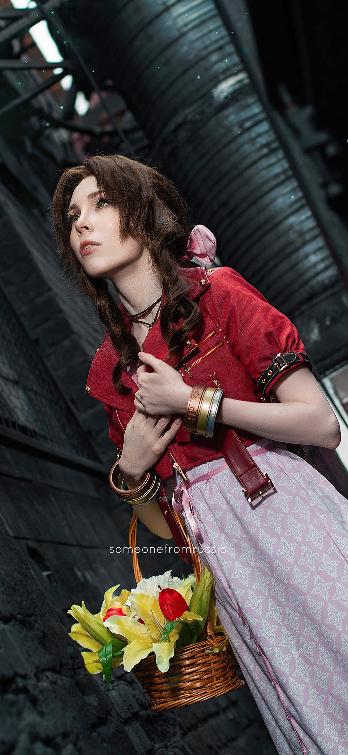 X aerith gainsborough final fantasy cosplay k iphone xsiphone iphone x hd k wallpapers images backgrounds photos and pictures