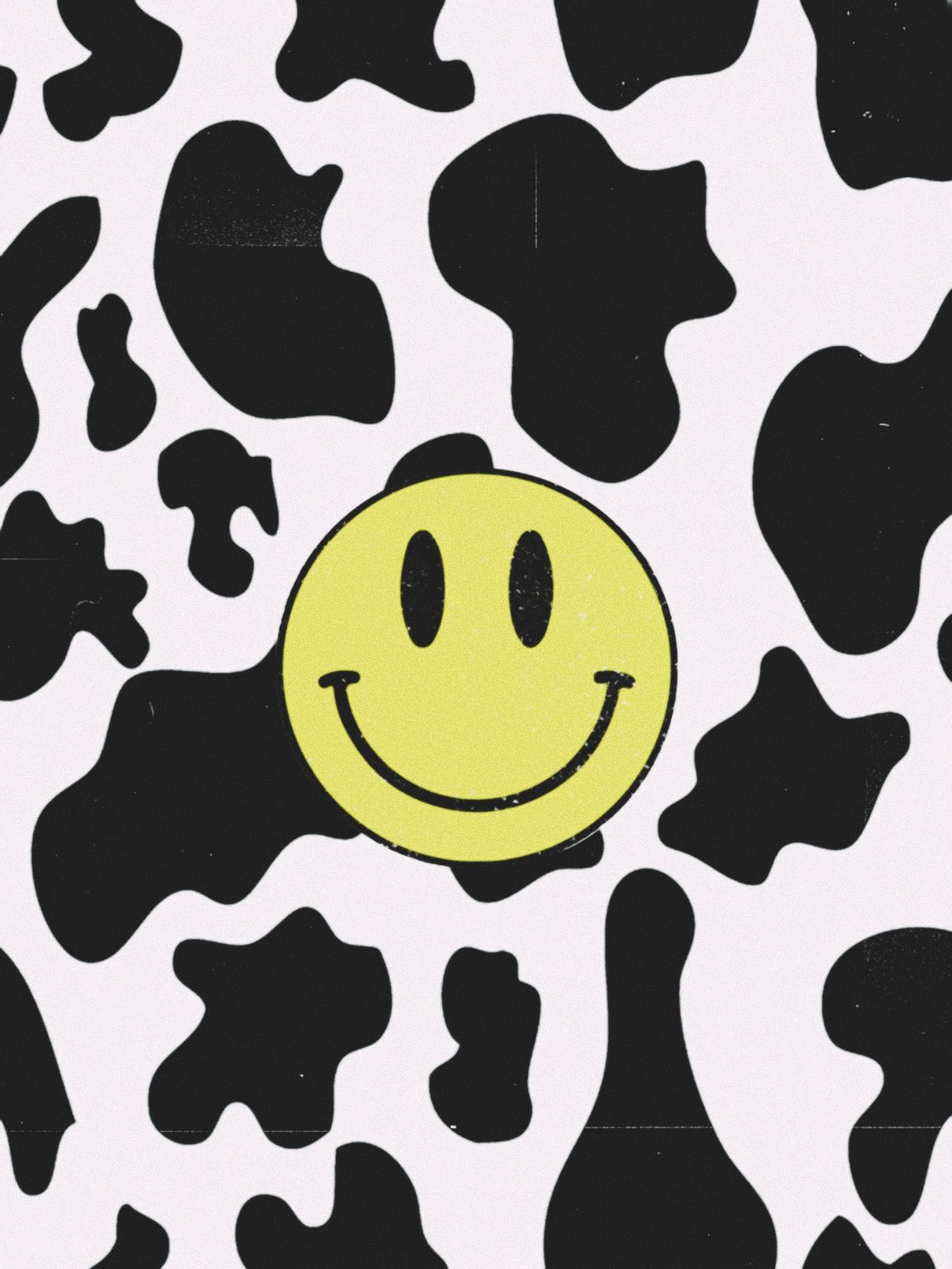 Smiley face wallpaper cow wallpaper cow print wallpaper cute patterns wallpaper