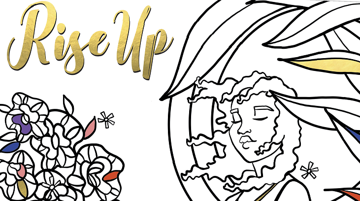 Rise up a coloring book celebrating black courage resilience and faith