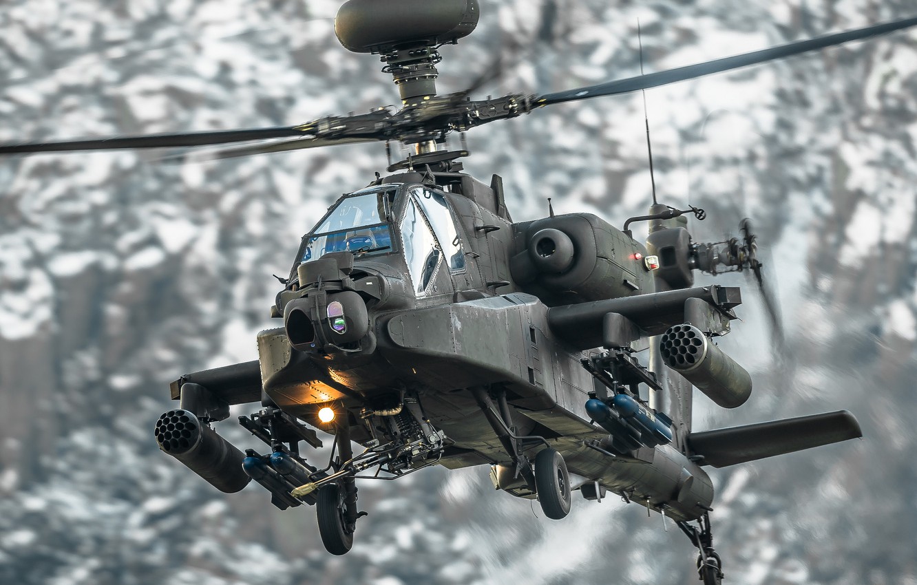 Wallpaper helicopter apache shock ah