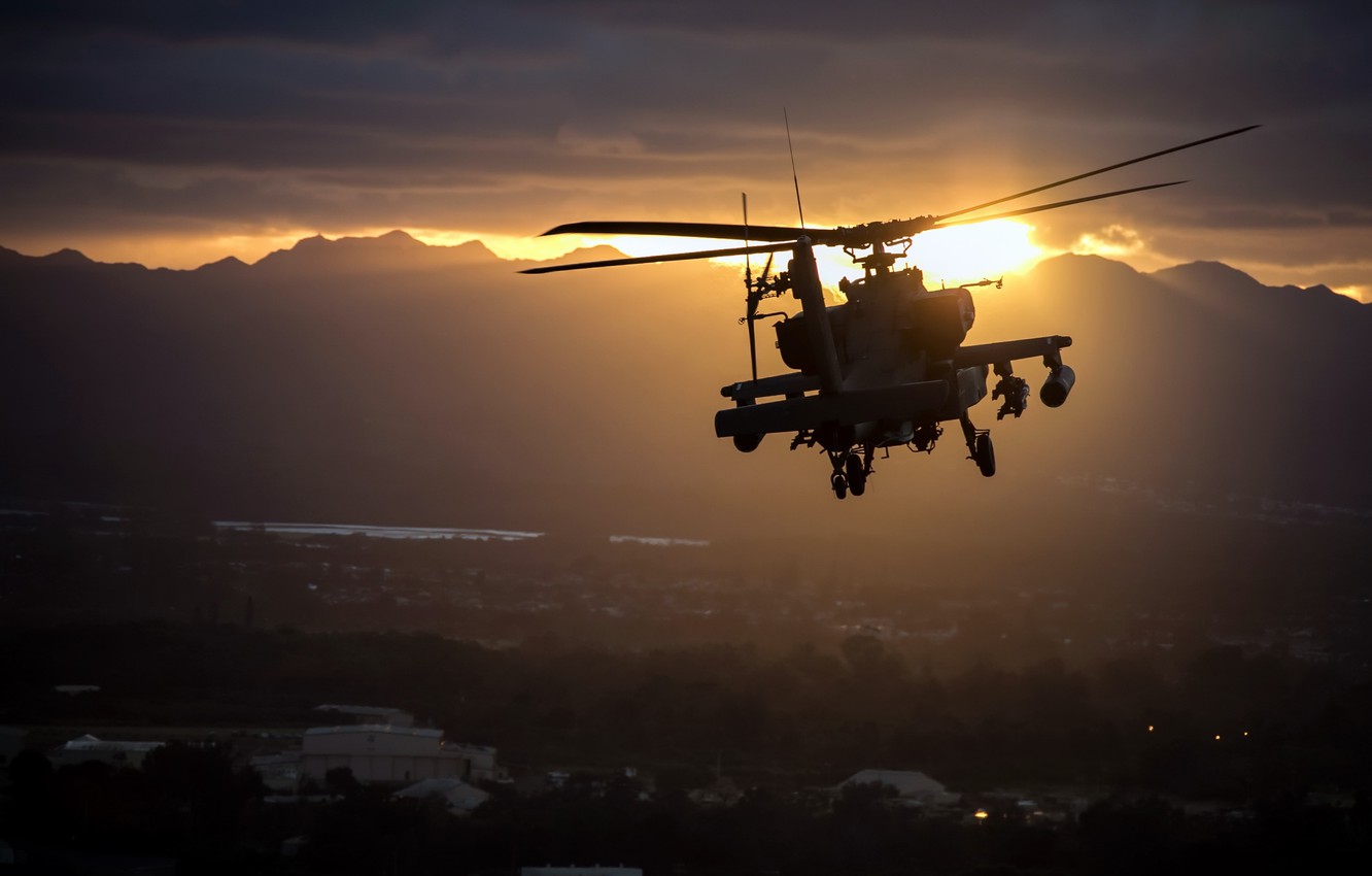 Wallpaper helicopter apache ah