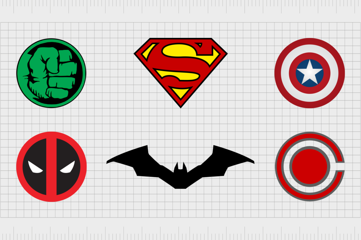 Superhero emblems todays most famous superhero logos and names