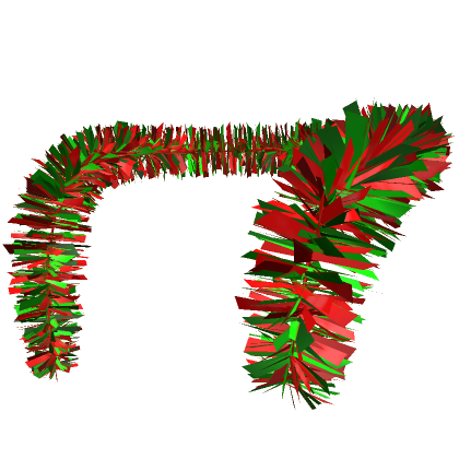 Christmas tinsel scarf green red roblox item