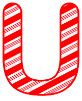 Candy cane font printable stripped christmas lettering â diy projects patterns monograms designs templates