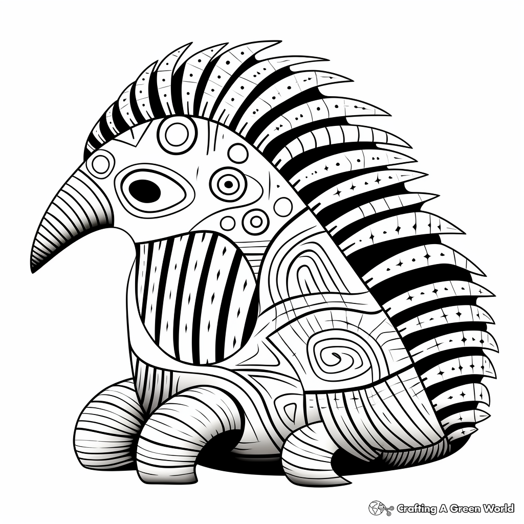 Echidna coloring pages