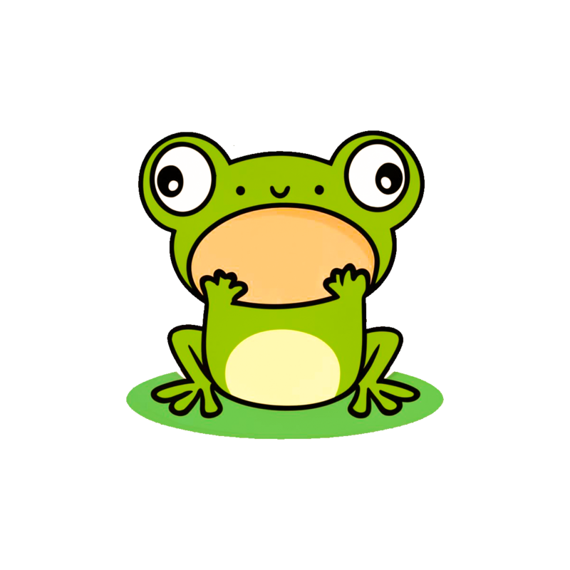 Little frog illustration png png images psd free download